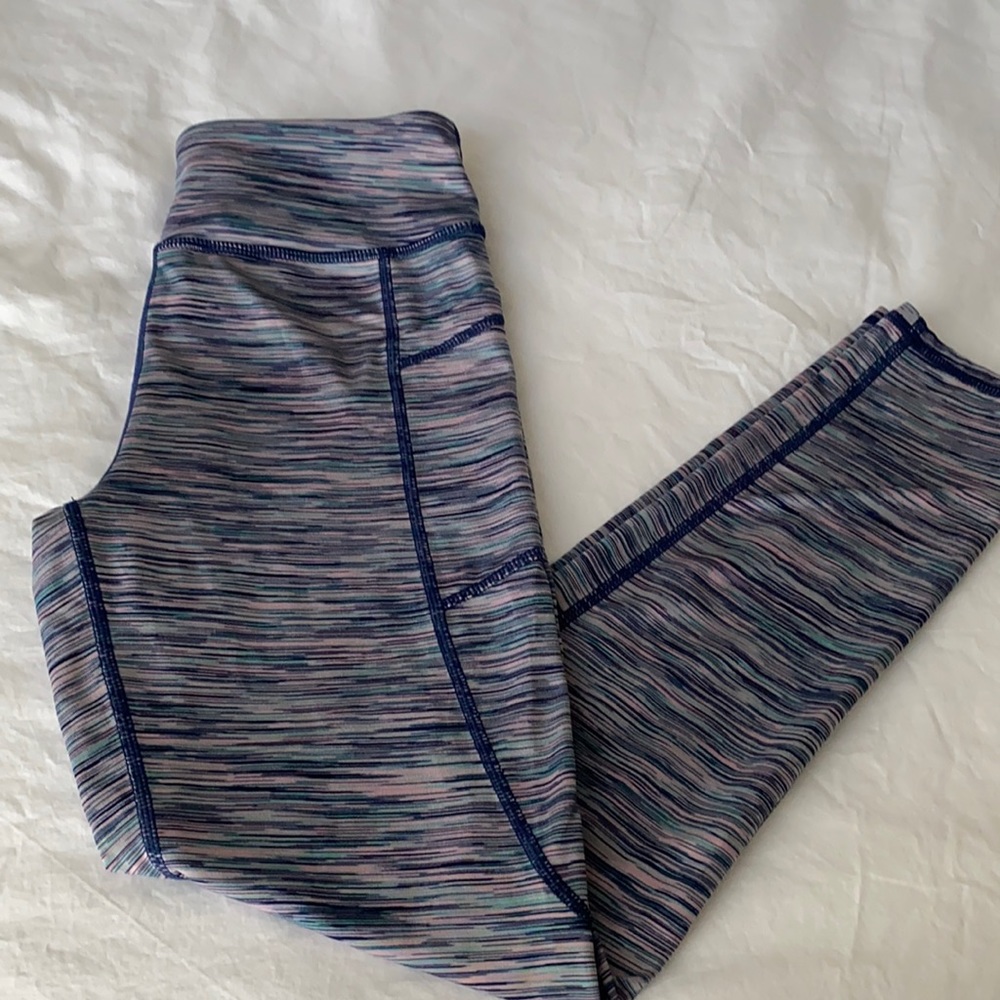 Girls Zella space dye crop legging